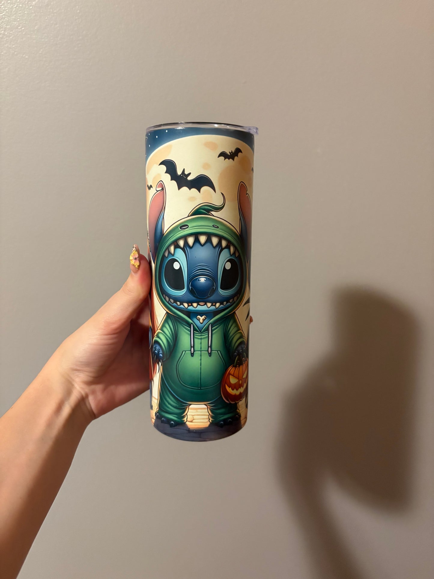 Halloween Stitch 20oz Glow In The Dark Tumbler