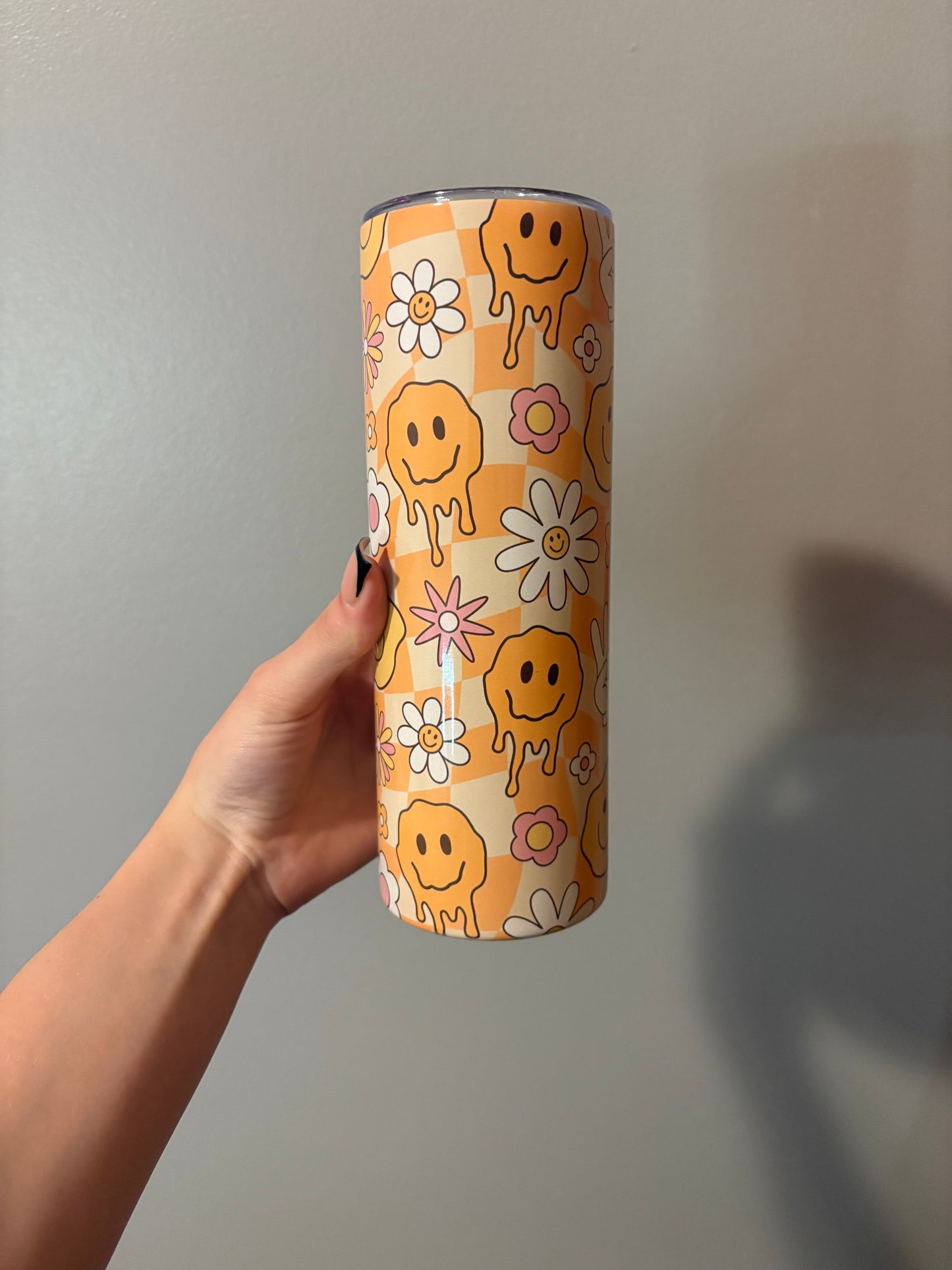 Orange Retro 16oz Tumbler