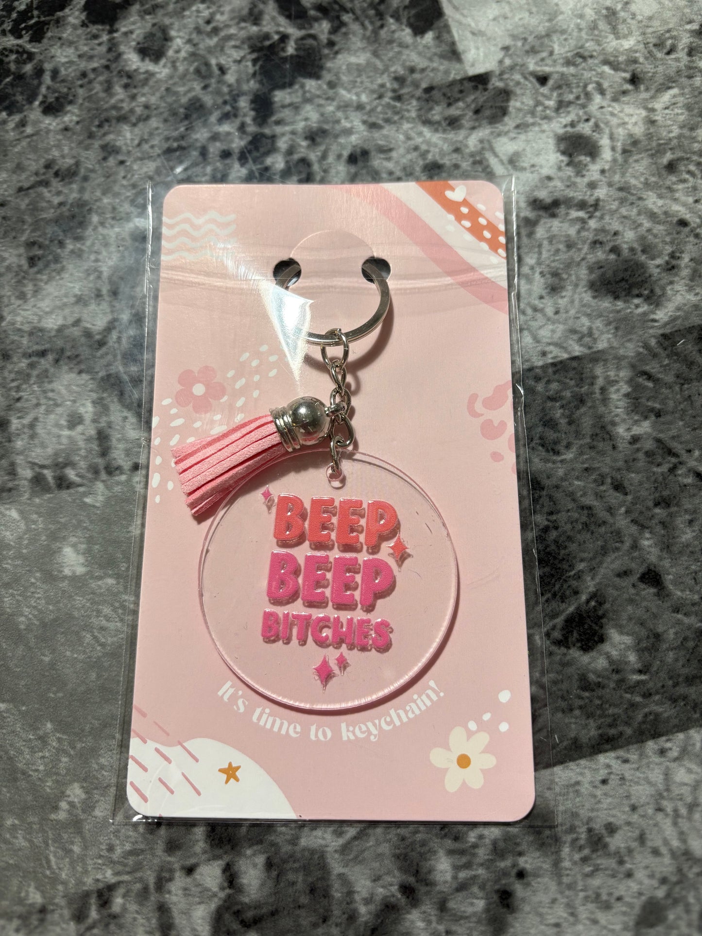 Beep Beep Bitches Keychain