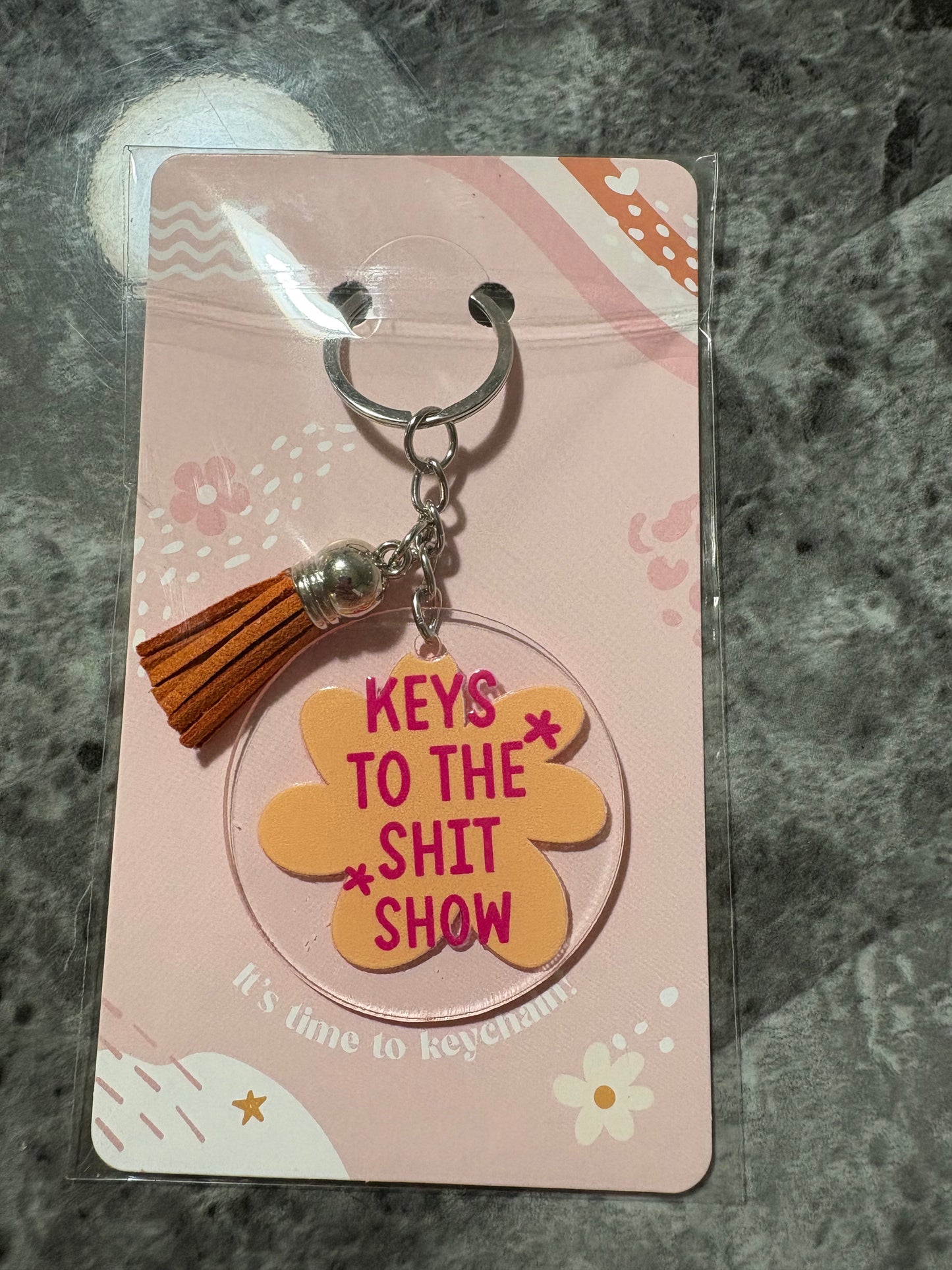 Keys To The Shit Show Keychain