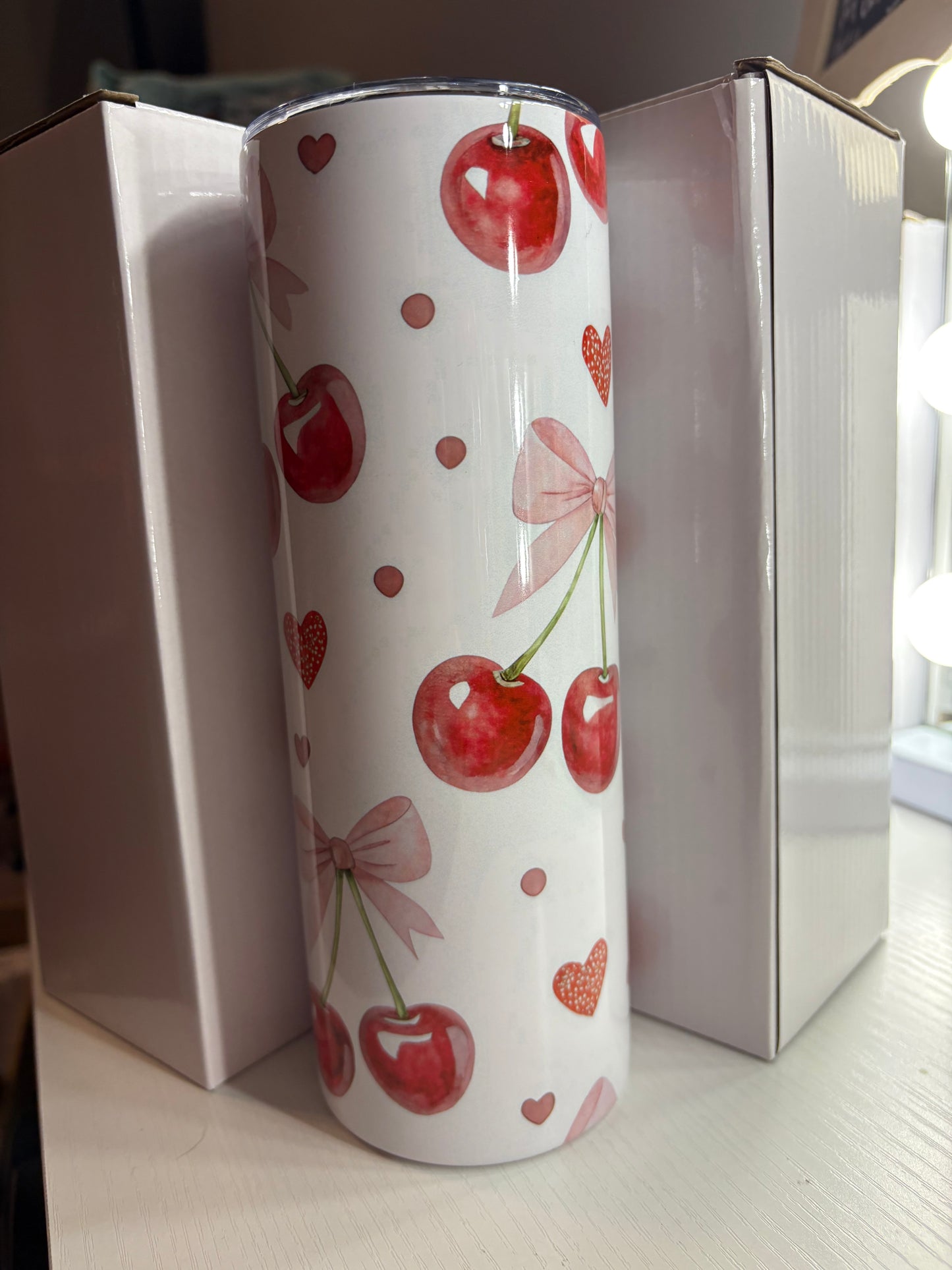 Cherry Bow Tumbler