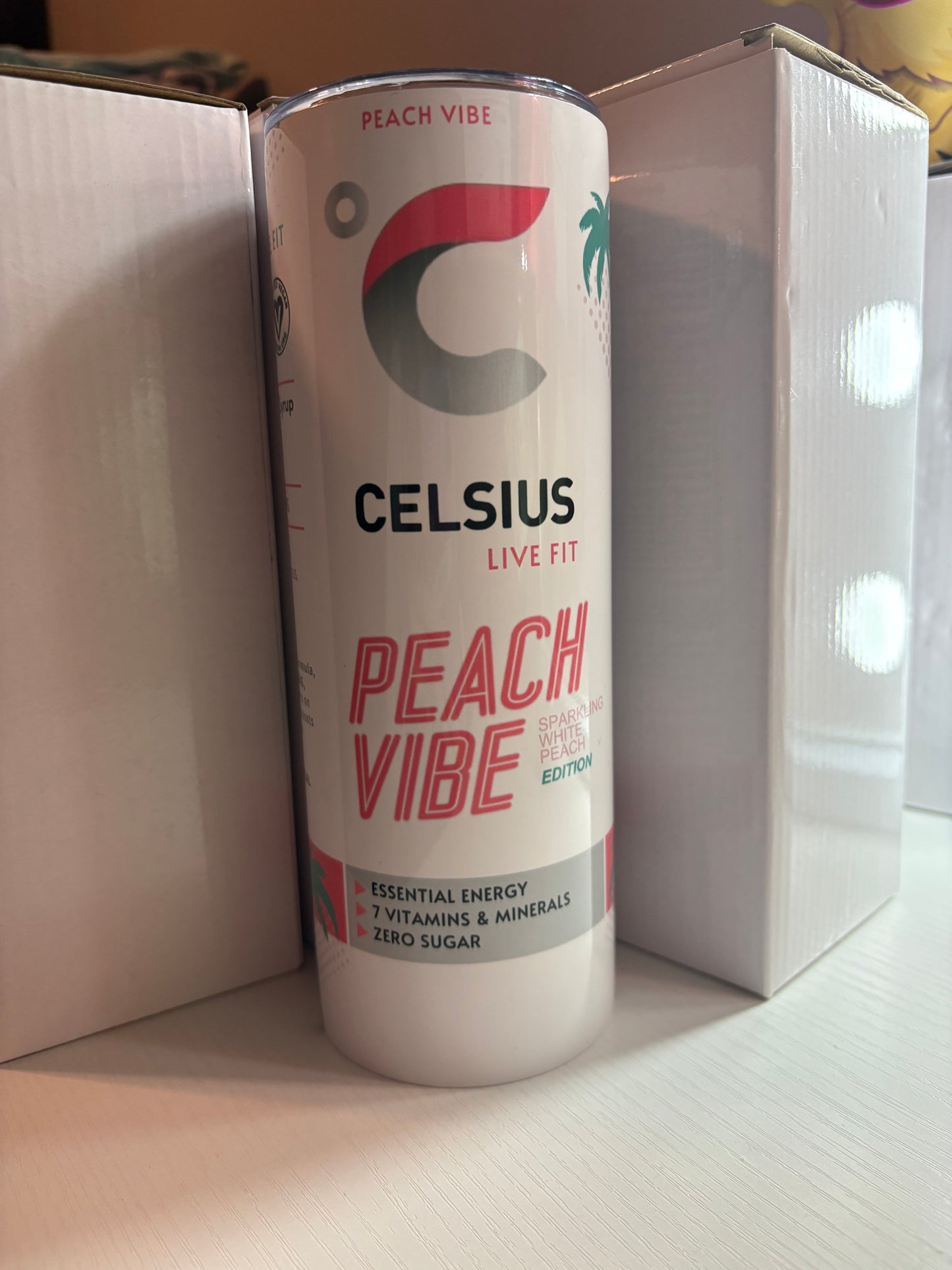 Peach Vibe Celsius 20oz Tumbler