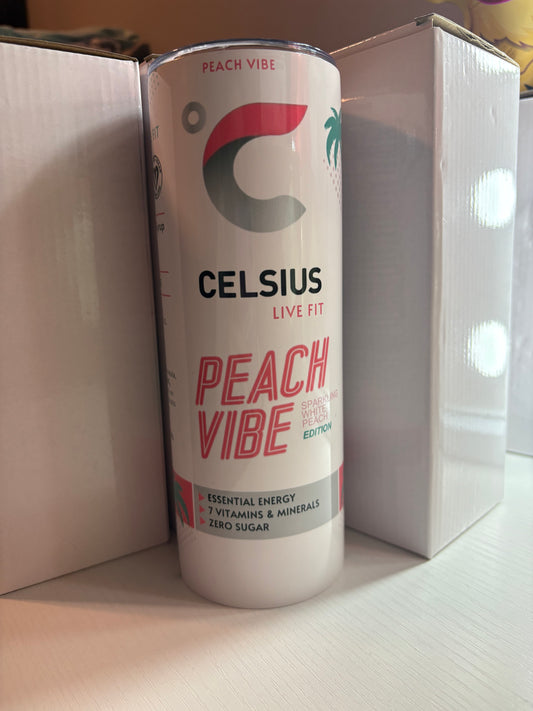 Peach Vibe Celsius 20oz Tumbler