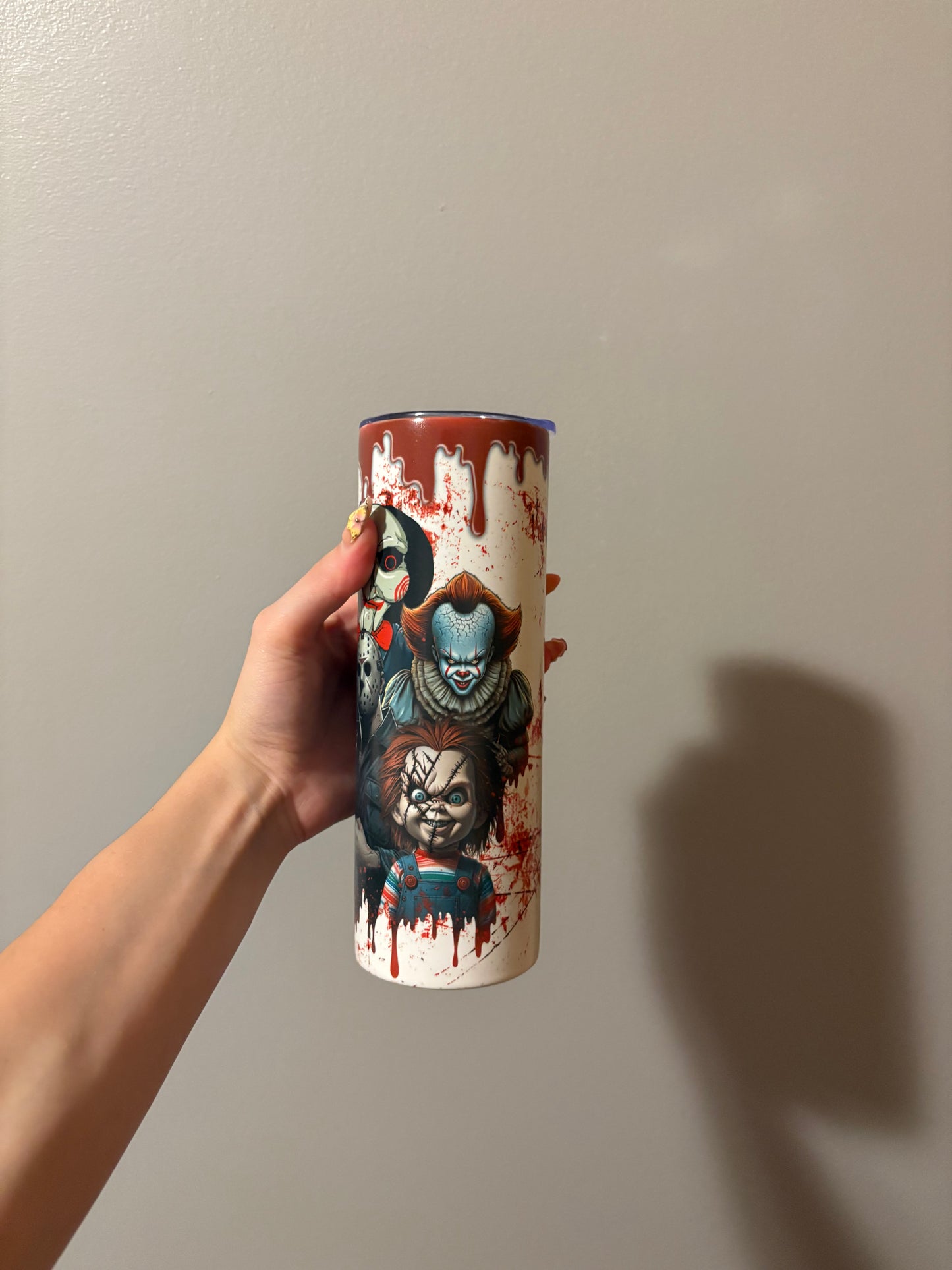 Horror Characters 20oz Glow In The Dark Tumbler