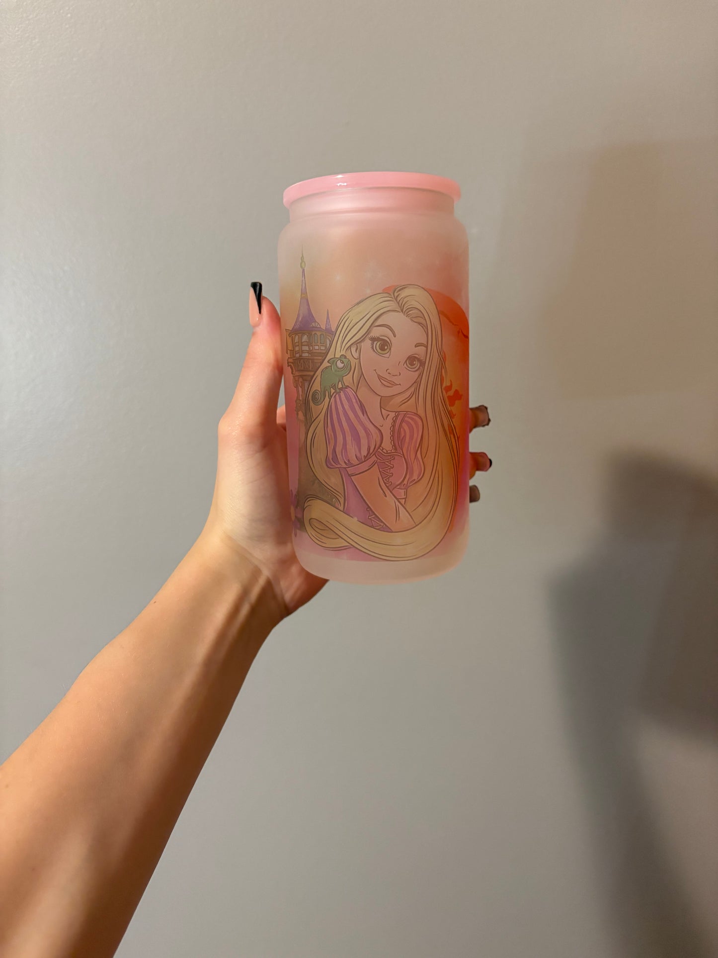 Tangled 16oz Foggy Glass Tumbler