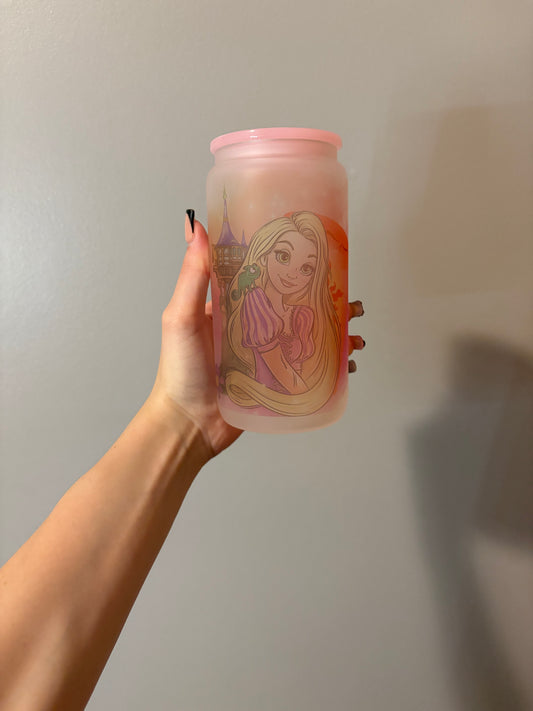 Tangled 16oz Foggy Glass Tumbler