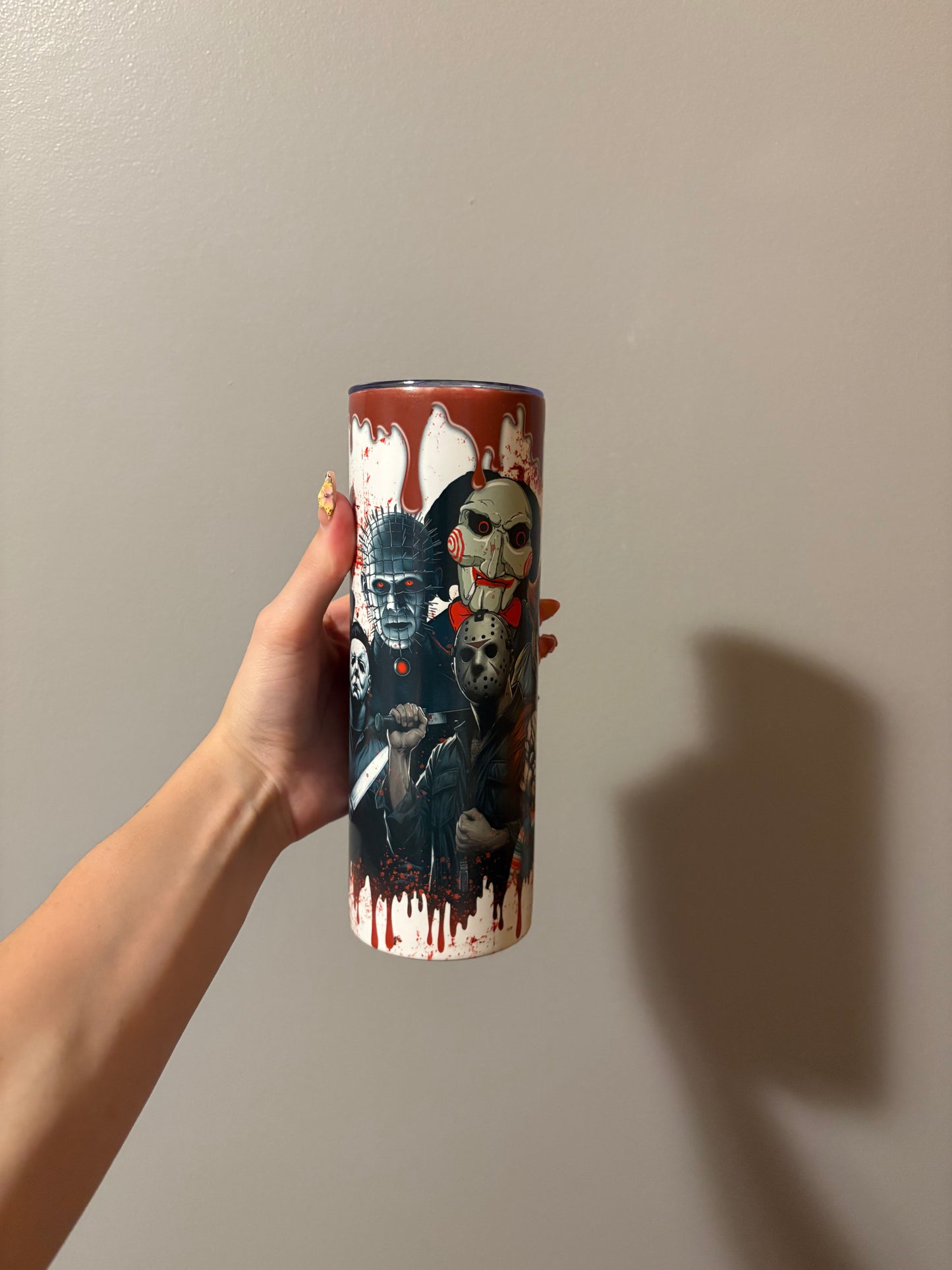 Horror Characters 20oz Glow In The Dark Tumbler