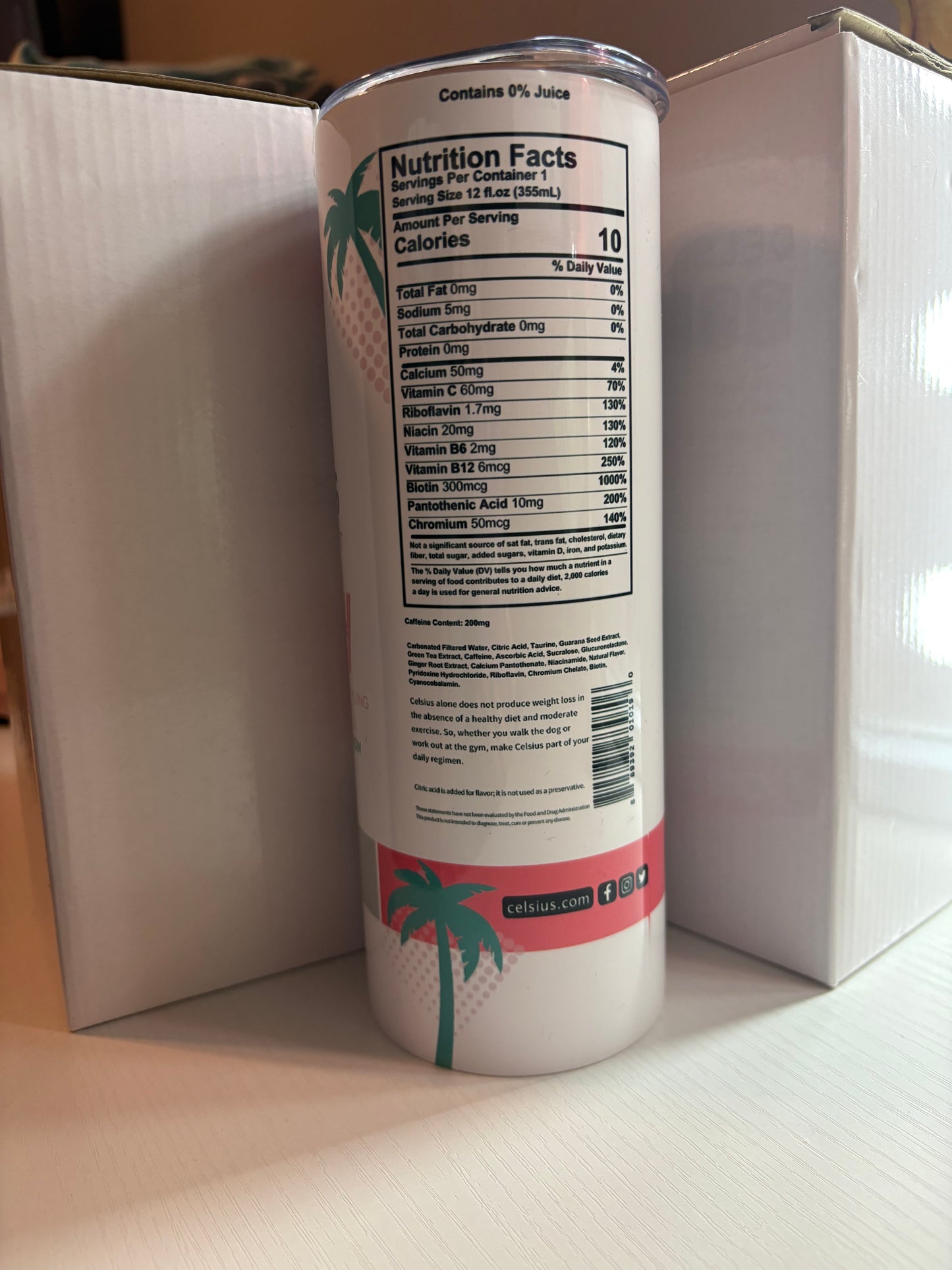 Peach Vibe Celsius 20oz Tumbler