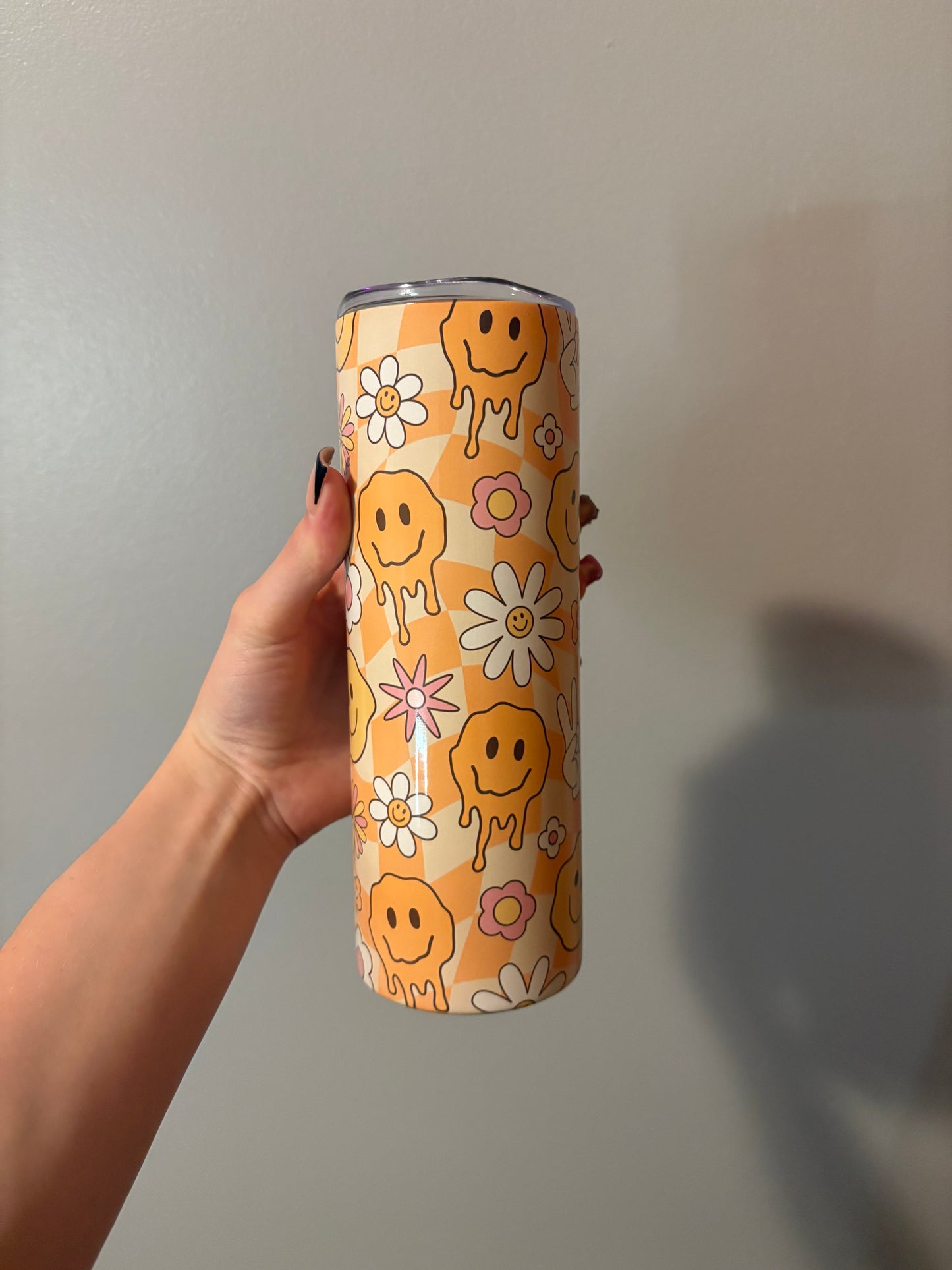 Orange Retro 16oz Tumbler