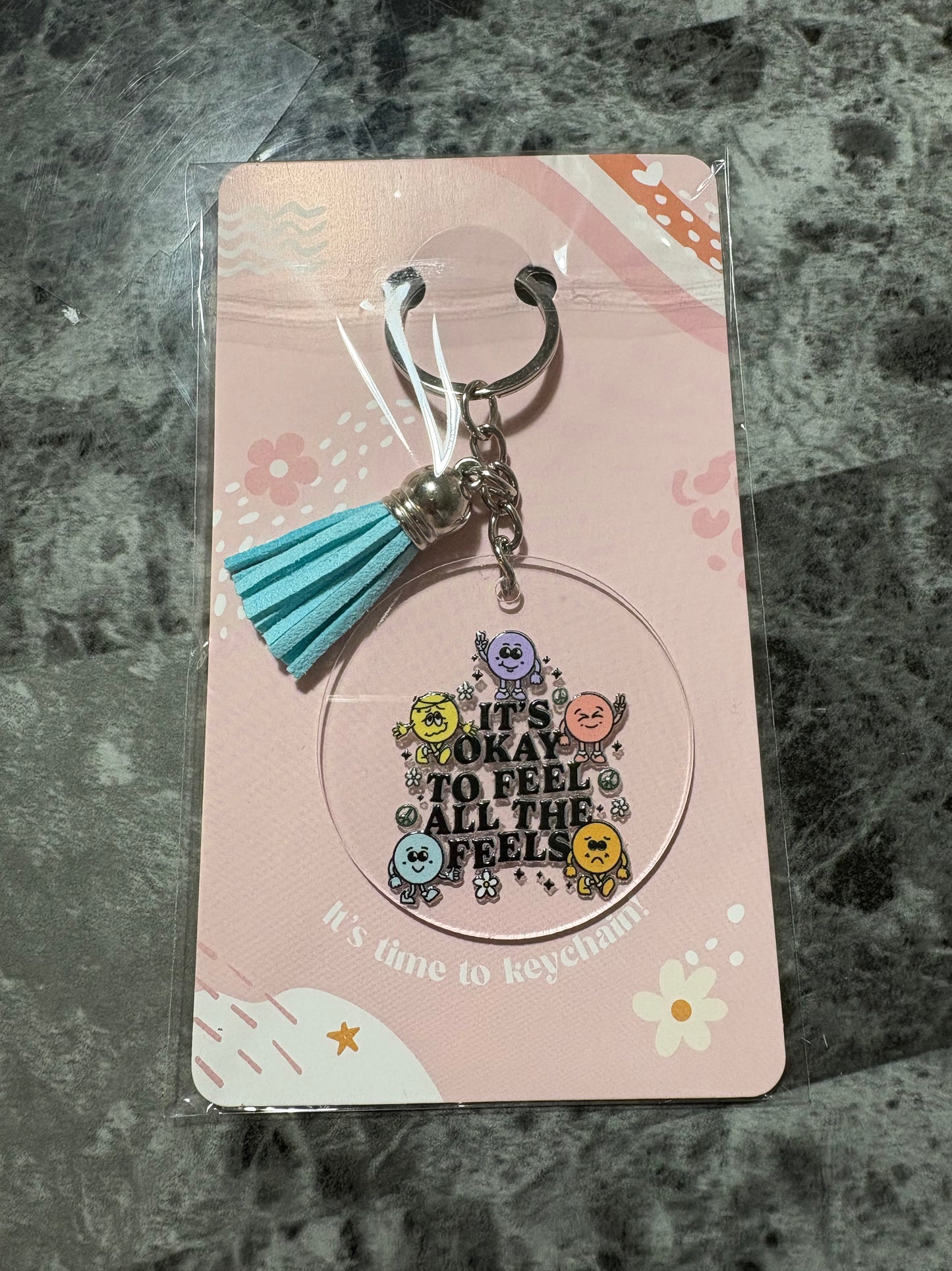 Its Okay To Feel All The Feels Keychain