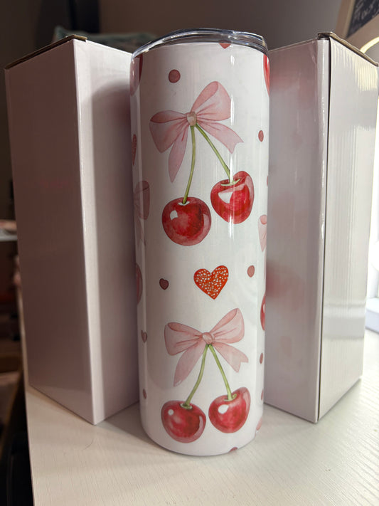Cherry Bow Tumbler