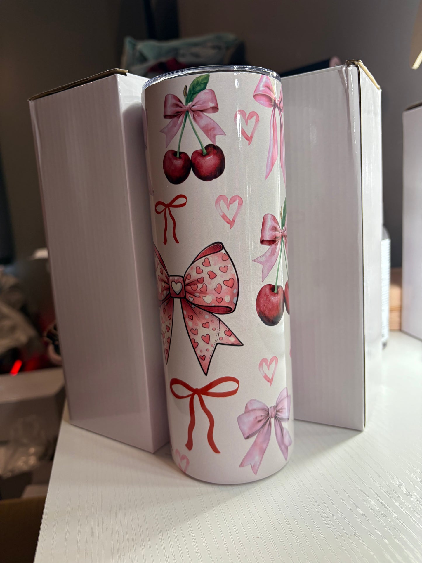 Pink Bow Tumbler