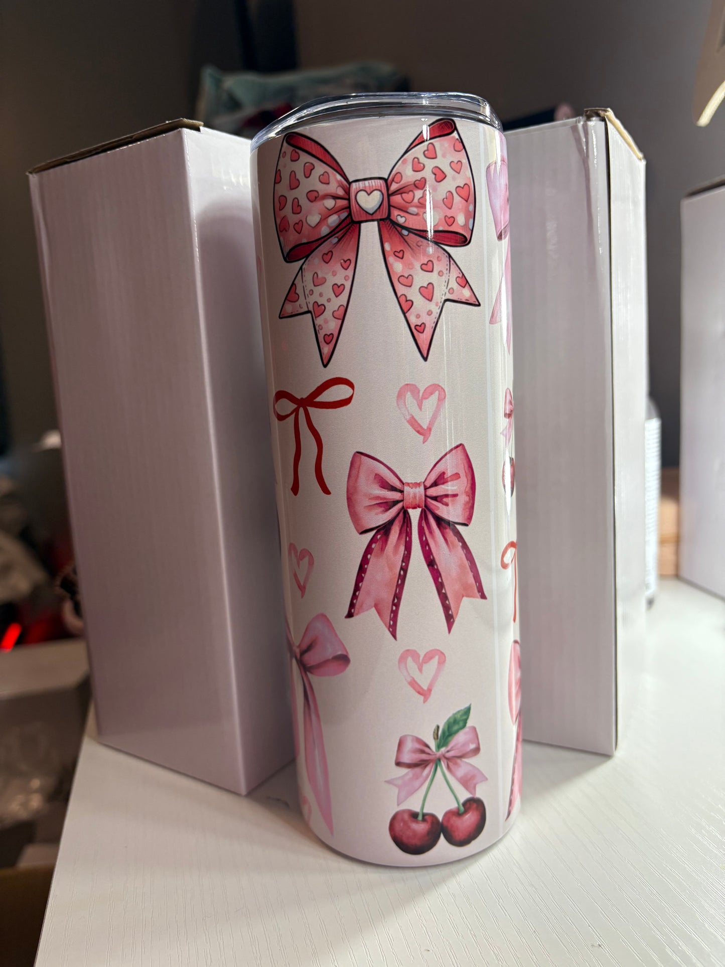 Pink Bow Tumbler