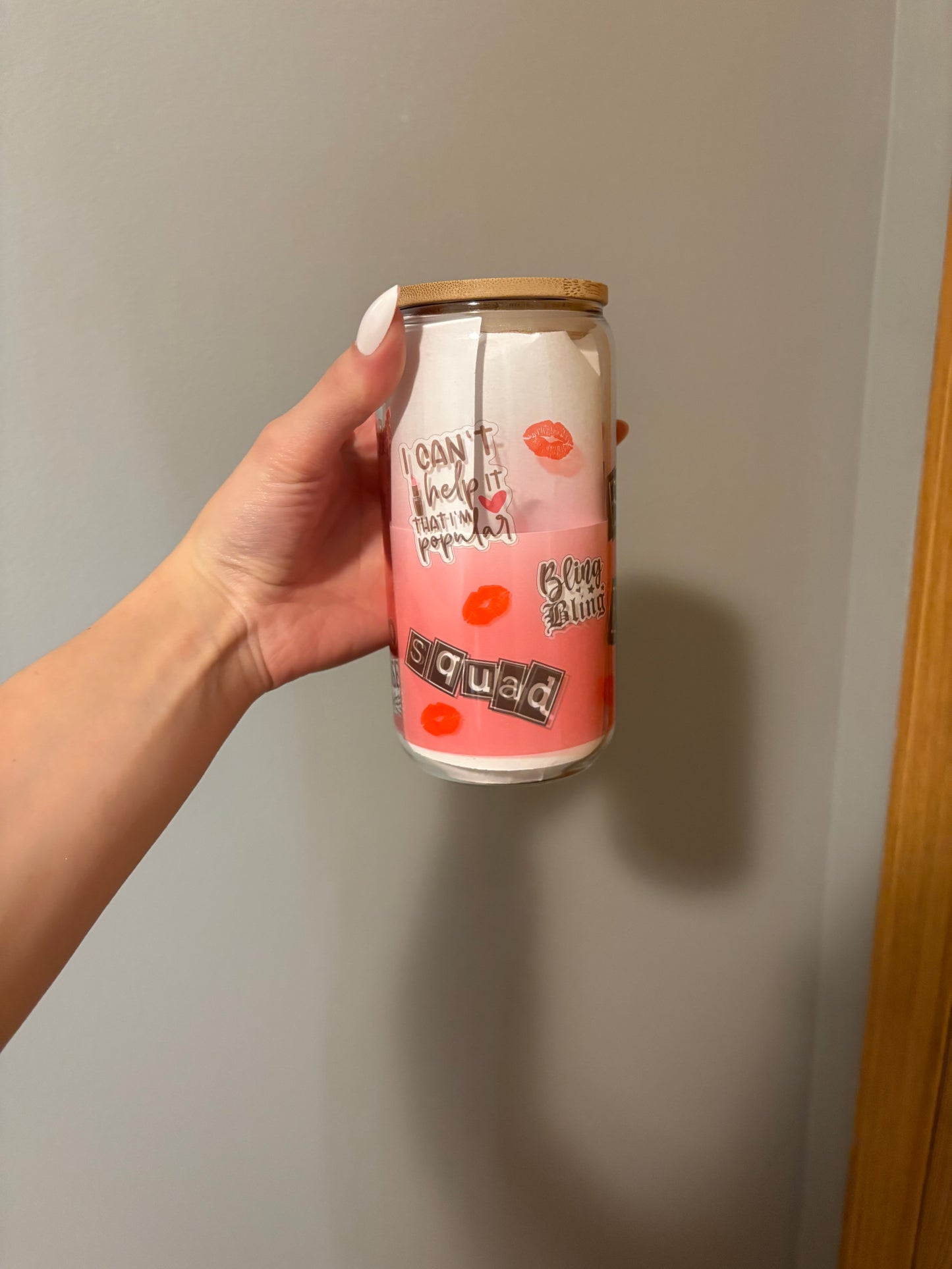 Burn Book 16oz Glass Tumbler