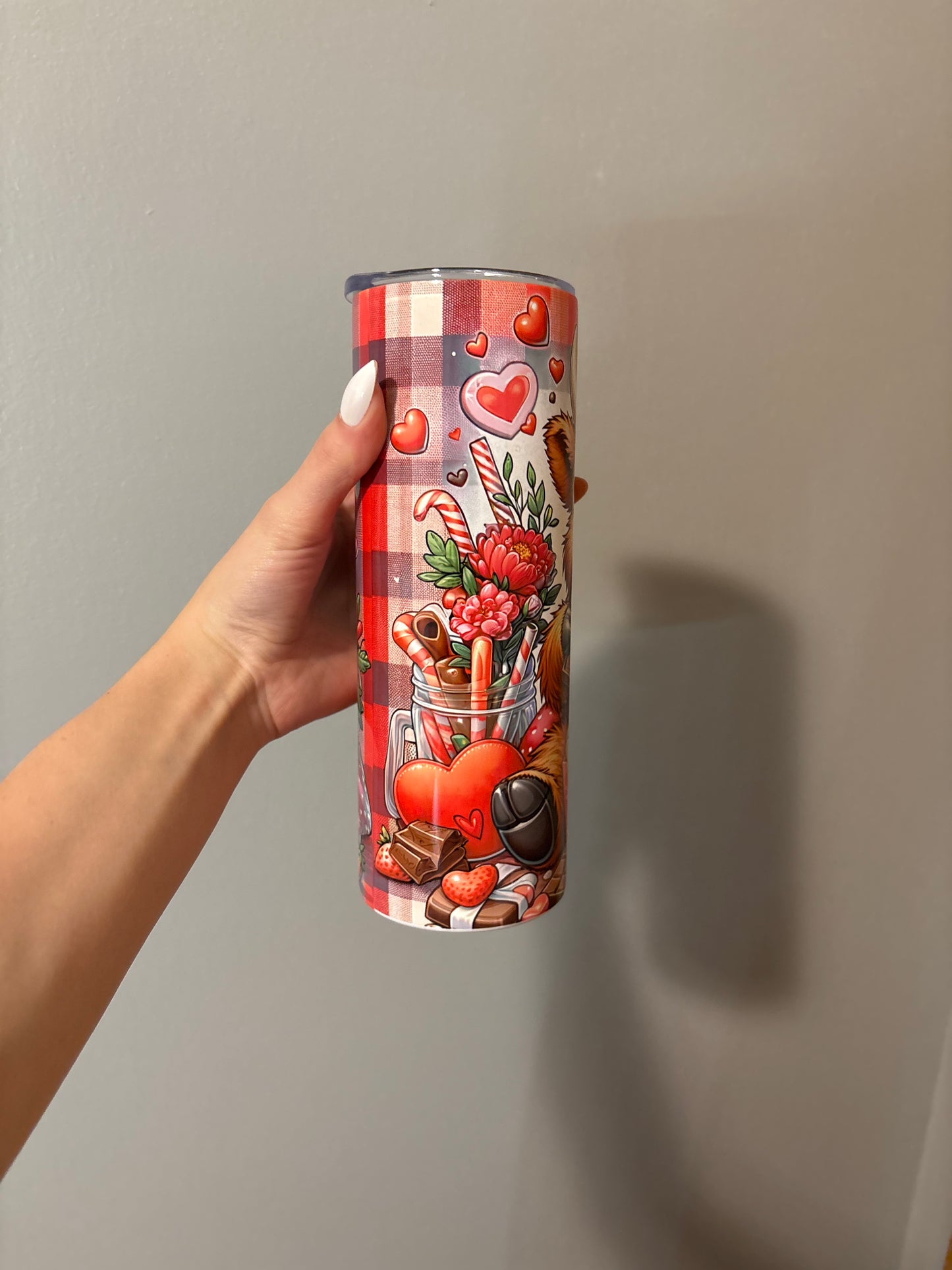 Plaid Cow 16oz Tumbler